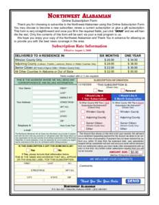 Mail / Alabama / Geography of Alabama / Subscription business model / Haleyville /  Alabama