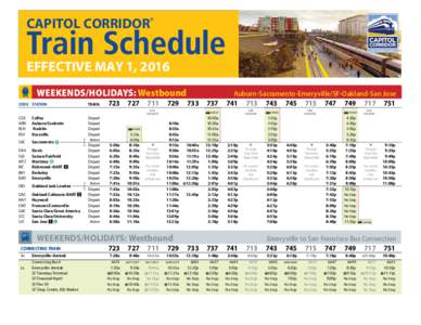 Transportation in California / California / Emeryville station / Martinez station / Richmond station / Berkeley station / Capitol Corridor / San Joaquin / Emeryville /  California / Bakersfield / Bay Area Rapid Transit / San Jose Diridon station