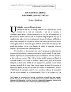 Gregory Zambrano, Tulio Febres Cordero y la tradición humanística venezolana, Mérida, Universidad de Los Andes-Consejo de Publicaciones, 2010, pp[removed].