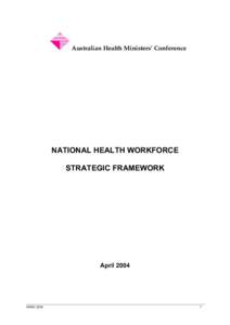 Microsoft Word - National health workforce strategic framework. AHMC 2004.d.