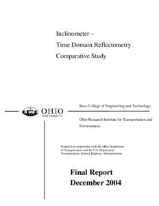 Engineering / Measurement / Soil physics / Time-domain reflectometer / Technology / Inclinometer / Time-domain reflectometry