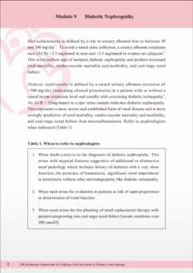 Diabetes / Biology / Organ failure / Renal physiology / Proteinuria / Diabetic nephropathy / ACE inhibitors / Chronic kidney disease / Albuminuria / Medicine / Anatomy / Kidney diseases