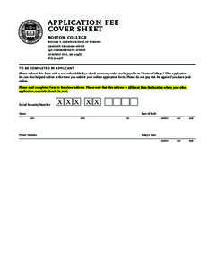 application fee cover sheet boston college william f. connell school of nursing graduate programs office 140 commonwealth avenue