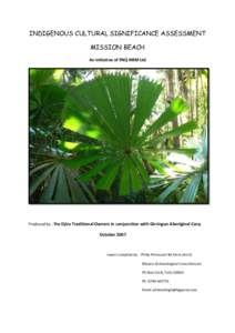 States and territories of Australia / Queensland tropical rain forests / Hull River Aboriginal Settlement / Palm Island /  Queensland / Aboriginal title / Clump Point / Law / Geography of Australia / Far North Queensland