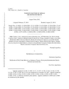 [removed]L) NML Capital, Ltd. v. Republic of Argentina 1 2 3