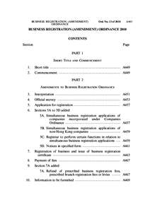 BUSINESS REGISTRATION (AMENDMENT) ORDINANCE Ord. No. 13 of[removed]A443