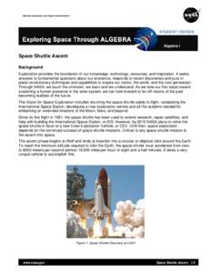 EXPLORING SPACE THROUGH ALGEBRA - Student Edition