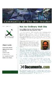 Not An Ordinary Web Site  Issiie 7 - J IlIe 1997 Xerox Widens the Net with Documents.com