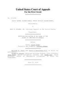 United States Court of Appeals For the First Circuit No[removed]ELVIS LEONEL ALDANA-RAMOS; ROBIN OBDULIO ALDANA-RAMOS, Petitioners, v.