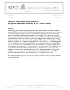 Econometrics / Price indices / Recessions / Business cycle / Macroeconomics / Consumer price index / Maine / Inflation / Consumer Confidence Index / Statistics / Economics / Index numbers