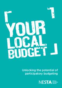 Unlocking the potential of participatory budgeting 2  ACKNOWLEDGEMENTS