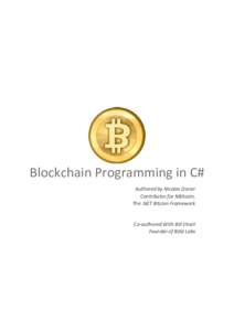 Blockchain Programming in CSharp