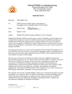 Wildland Fire Module Typing and Release of New Standards