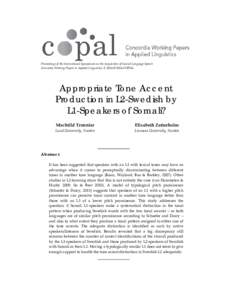 Pitch accent / Swedish phonology / Acute accent / Stress / Accent / Second language phonology / Norwegian phonology / Linguistics / Tone / Phonology