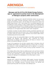 Abengoa and the US firm EIG Global Energy Partners �〰䔀渀最0〠Vfinal