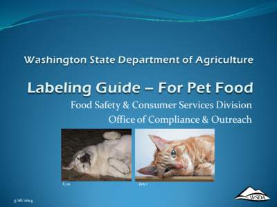 Pet/Specialty Pet Food Labeling Guide