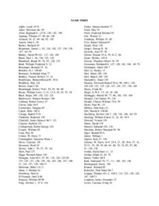 NAME INDEX Addis, Laird[removed]Adler, Mortimer 66, 95 Allen, Reginald E[removed], 130, 142, 169 Aquinas, Thomas 27, 40, 66, 138 Aristotle 18, 27, 40, 66, 92, 138