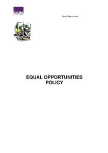 Equal Opportunities  EQUAL OPPORTUNITIES POLICY N No