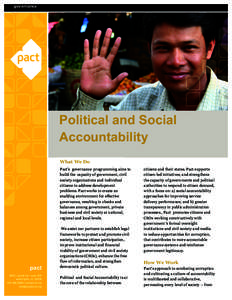 2 1 governance  Political and Social