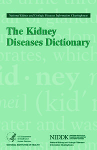 The Kidney Diseases Dictionary