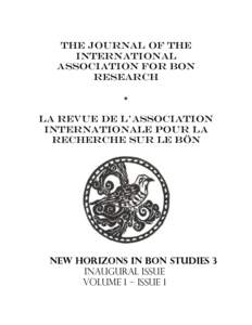 THE JOURNAL OF THE INTERNATIONAL ASSOCIATION FOR BON RESEARCH ✴ LA REVUE DE L’ASSOCIATION