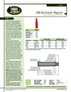 DATAFILE™  338 Winchester Magnum with 225-grain DeepCurl ® Soft Point  LABNOTES