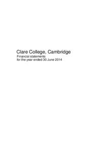 Clare College AccountsFINAL