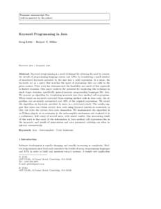 Cross-platform software / Procedural programming languages / C / Java / Function / Dynamic programming / Fold / Keyword / ALGOL 68 / Software engineering / Computing / Computer programming
