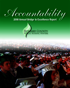 Accountability 2008 Annual Bridge to Excellence Report From the Superintendent  T