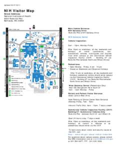 Updated[removed]NIH Visitor Map Street Address: National Institutes of Health