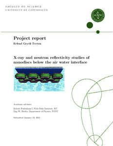 Project report Erlend Grytli Tveten X-ray and neutron reflectivity studies of nanodiscs below the air water interface