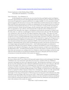 Southern Campaign American Revolution Pension Statements & Rosters Pension Application of John Matthias Haupt W3806 Transcribed and annotated by C. Leon Harris State of Maryland City of Baltimore Sc On this fifteenth day