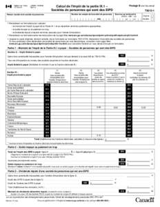 Calcul de l’impôt de la partie IX.1. 
Sociétés de personnes qui sont des entité intermédiaire de placement déterminée (EIPD)