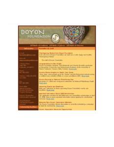 News from Doyon Foundation