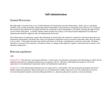 Microsoft Word - Update DHS Page 15 - Self-Administration.doc