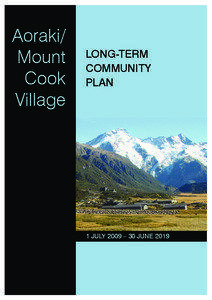 Aoraki/Mount Cook Long Term Community Plan Section 1