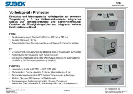 SEB_SOBEK Preheater_allgemein_20120404_OH [Kompatibilitätsmodus]