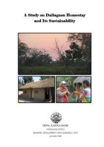 A Study on Dallagaon Homestay and Its Sustainability Nepal Rastra Bank Nepalgunj Office Banking Development and Research Unit