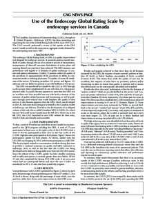 cag news page  Use of the Endoscopy Global Rating Scale by endoscopy services in Canada Catherine Dubé MD MSc FRCPC 25