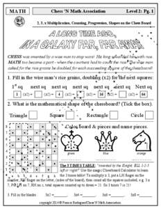 MATH  Chess ’N Math Association Level 2: Pg. 1