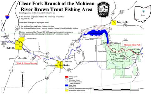 Fishing in the United States / Fishing in Ohio / Clear Fork / Mohican River / Brown trout / Ohio / Geography of the United States / Mohican State Park