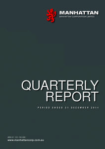 QUARTERLY REPORT P E R I O D ABN[removed]