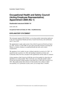 Management / Environmental social science / Industrial hygiene / Risk management / Safety engineering / Health and Safety at Work etc. Act / Occupational Safety and Health Act / National Advisory Committee on Occupational Safety and Health / Safety / Risk / Occupational safety and health