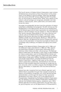 Architecture / Conservation in the United States / Cultural heritage / Architectural history / National Historic Preservation Act / State Historic Preservation Office / Advisory Council on Historic Preservation / National Park Service / Preservation / Historic preservation / National Register of Historic Places / Humanities