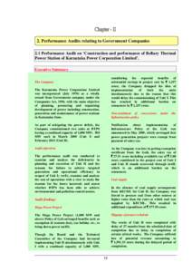     2. Performance Audits relating to Government Companies  