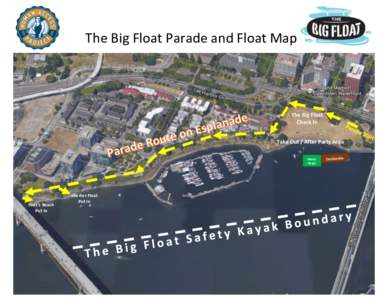 `  The Big Float Parade and Float Map The Big Float Check In