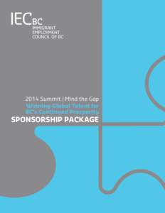 2014 Summit | Mind the Gap Winning Global Talent for BC’s Continued Prosperity Sponsorship Package