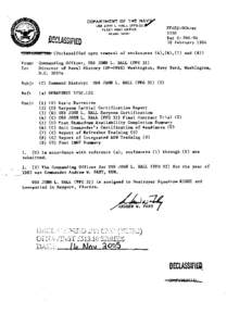 DEPARTMENT OF THE NAV USS JOHN L. HALL (FFG-32) FLEET POST OFFICE MIAMI[removed]Unclassified