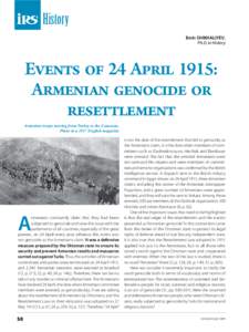 History Emin SHIKHALIYEV, Ph.D. in History Events of 24 April 1915: Armenian genocide or