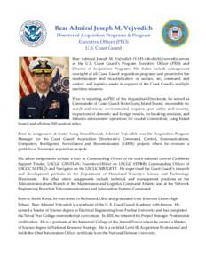 Program Executive Officer / Ronald J. Rabago / Organization of the United States Coast Guard / Military personnel / Year of birth missing / United States